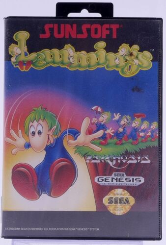 Lot - Lemmings - Sur Sega Megadrive - Mega Drive (Version Genesis) + 1 Jeu Pc Neuf (Voir Photos)
