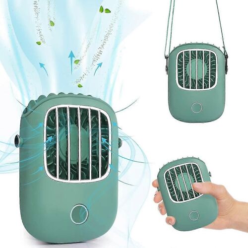 Usb Mini Ventilateur Portable, Rechargeble Portable Handheld Personal Fan, Rechargeable Collier Fan Avec Lanyard Réglable 3 Vitesse Portable Mini Usb Personnel