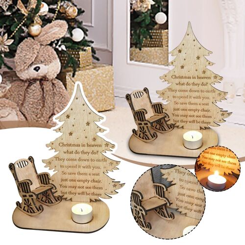 Bougeoirs en forme de bougie souvennir de noël pour se souvenir des proches