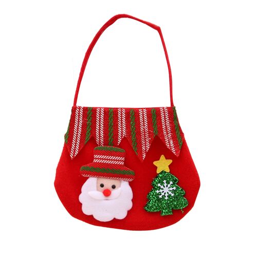 Sac À Bonbons Portable En Forme De Traîneau, Décoration De Noël 2022, Motif Cerf De Dessin Animé, Pochette Apple Bonhomme De Neige, 2022