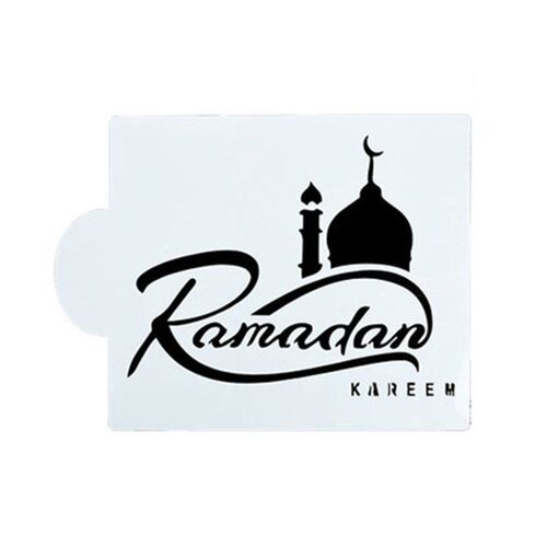 Eid Mubarak Ramadan, Moule À Gâteauu De Forme Irrégulière, Décoration De Gâteau En Plastique, Motif De Pulvérisation, Moule À Fleurs De Qualité Alimentaire