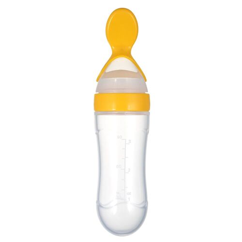 Bouteille D'alimentation En Silicone 90ml/3oz Pour Bébé, Cuillère De Distribution De Nourriture, Distributeur De Céréales, Bouteille D'alimentation Supplémentaire