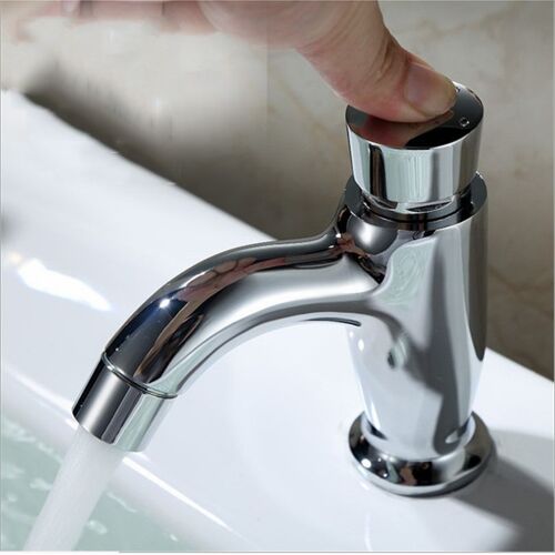 Robinet à retardement en laiton G1//2, robinet de lavabo à pression froide simple, robinet à fermeture automatique pour espace Public, robinet à économie d'eau