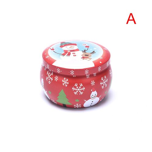 Bocaux De Noël En Étain 1 Pièce, Décorations De Noël, Bricolage, Fabrication De Bougies, Conteneurs Scellés, Boîte Étanche À L'humidité, Boîte À Bijoux, Boîte De Rangement Cadeau