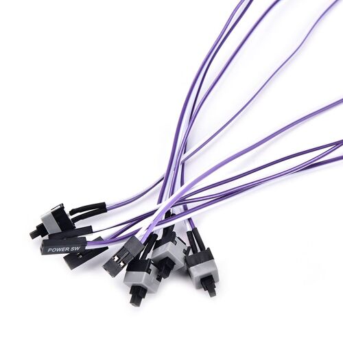 4 Pièces/Lot 50cm Pc Puissance Momentanée Bouton Poussoir Interrupteur Connecteur Câble Vente En Gros Mylb-Pièces De Réparation