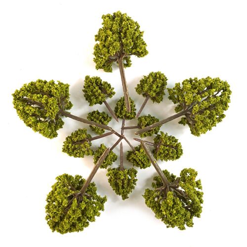 Arbre Modèle Mixte Artificiel 30 Pièces, Ensemble De Différentes Tailles, Micro Paysage, Arbre Modèle Plante Train Paysage, Arbres D'Architecture