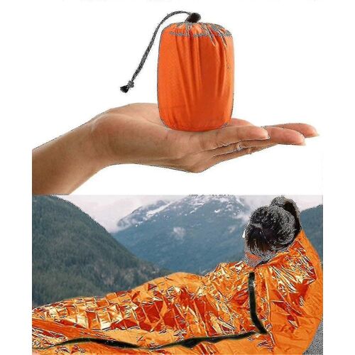 Sac De Couchage De Survie, Sac D'urgence Couverture De Sauvetage D'urgence Réutilisable Pour Le Camping En Plein Air