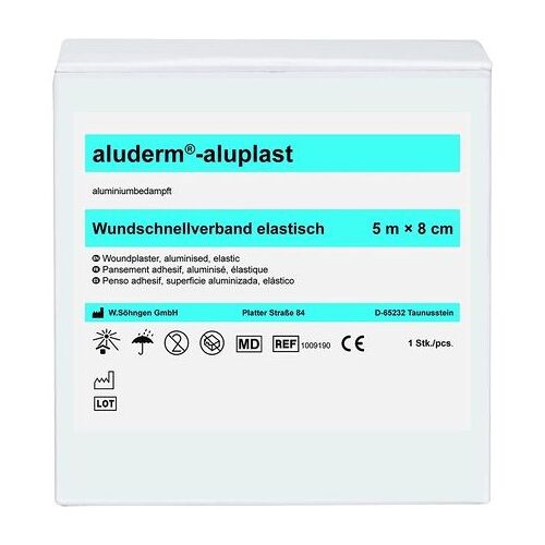 Söhngen Aluderm-Aluplast Elastic Wound Plaster 5m X 8cm
