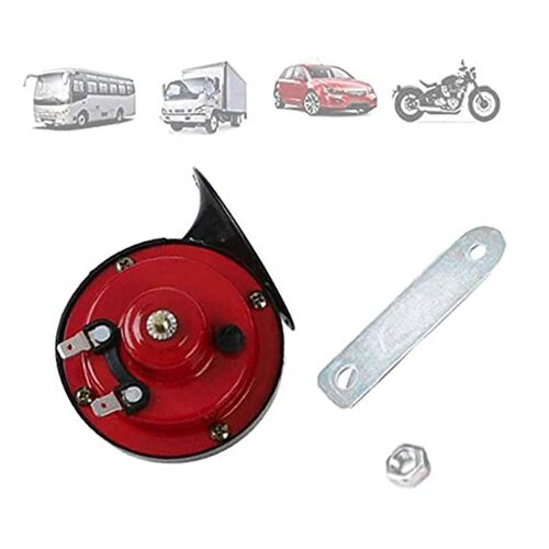 Super Loud Dual Trumpet Air Horn Compresseur 12v Voiture Camion Train Suv Rouge