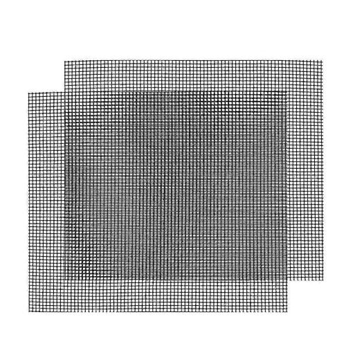 Tapis de maille de grillage, tapis de cuisson découpable maille antiadhésive pour griller 2 pièces