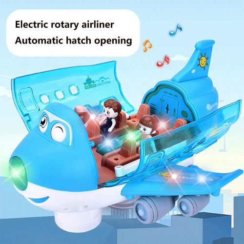 Jouets Éducatifs Pour Enfants, Modèle D'avion Électrique, Jouets Pour Garçons, Diecasts, Musique Lumineuse, Jouets Éducatifs Rotatifs À 360 Degrés