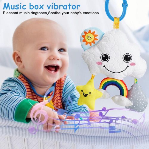Boîte À Musique Multifonctionnelle, Jouets Pour Bébé, Hochets En Coton Doux, Poussette Pour Bébé, Lit De Voiture, Hochets Suspendus, Jouets En Peluche D'animaux