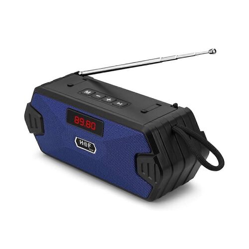 Portable Bluetooth Mini Subwoofer Support TF Carte USB Haut-Parleur FM Récepteur/Radio avec FM Bleu