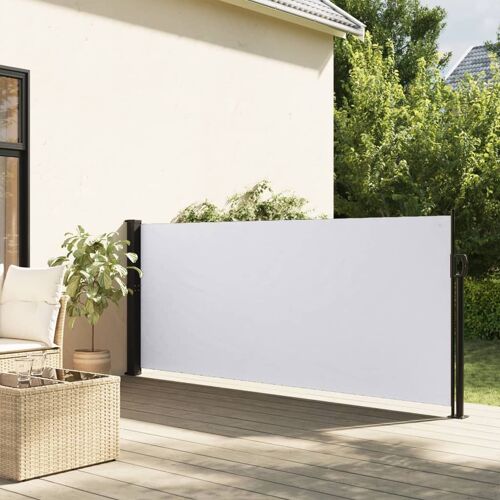 Vidaxl Auvent Latéral Rétractable Blanc 120x300 Cm