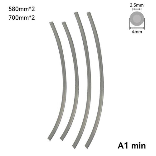 Pour tube PTFE ID 2.5mm OD 4mm Teflonto Pipe 1.75mm pour imprimante 3D A1 / A1 Mini / P1P / P1S / X1C 1M,A