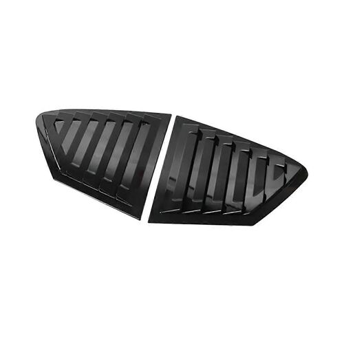 Garniture De Couvercle De Volet De Volet De Quart De Fenêtre Arrière D¿Évent Latéral Noir Brillant Pour Focus 2019-2020