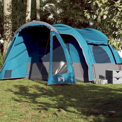 Vidaxl Tente Familiale 6 Personnes Bleu Imperméable
