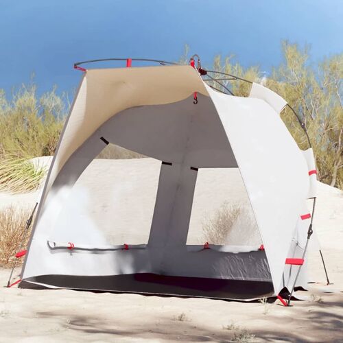 Vidaxl Tente De Plage 2 Personnes Gris Libération Rapide Imperméable