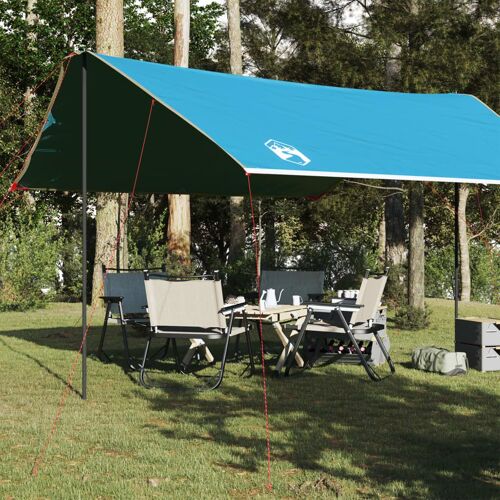 Vidaxl Bâche De Camping Bleu 460x305x210 Cm Imperméable