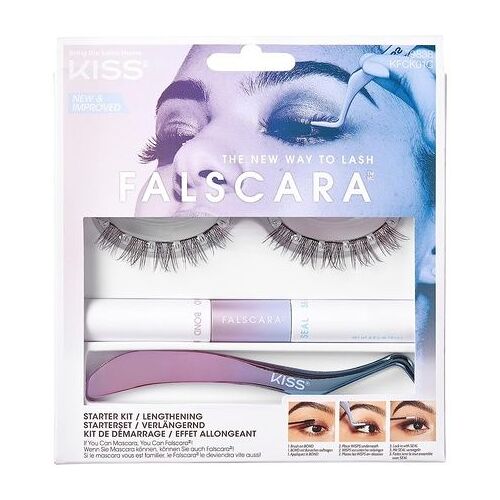 Kiss Falscara Diy Lash Extension Starter Kit With 10 Reusable Feather