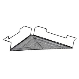 Étagère de cabine de bureau, support de rangement d'articles divers d'angle en fil de fer, maille de dortoir de cabine de bureau en maille peu encombrante
