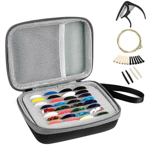 Etui À Médiator, Organisateur De Boîte De Rangement Pour Médiator, Support De Médiator Avec Accessoires De Guitare Pour