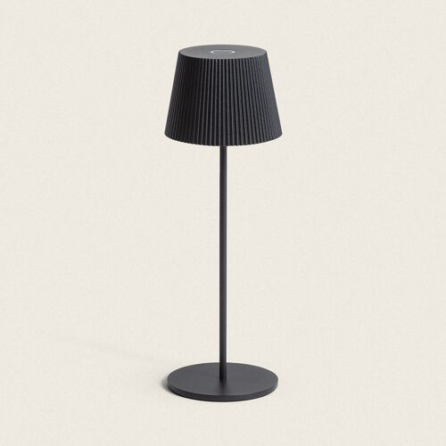 Lampe À Poser Led Extérieure Portative Aluminium 1,2 W Avec Batterie Rechargeable Willox Noir