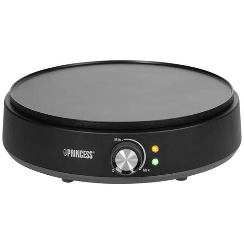 Princess Deluxe Crêpière voyant lumineux, revêtement anti-adhésif noir