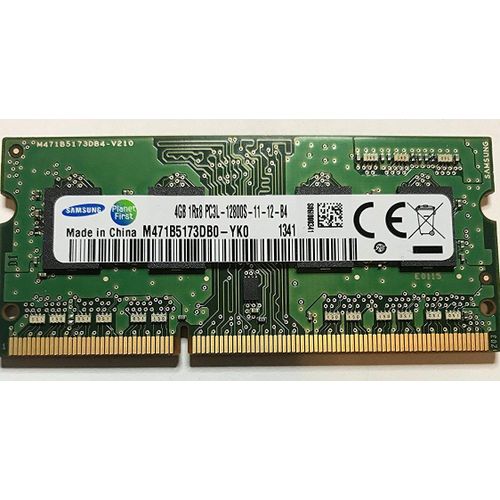 Samsung ram memory 4GB (1 x 4GB) DDR3 PC3-12800,1600MHz, 204 PIN SODIMM for laptops