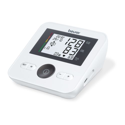 Beurer Bm 27+ Misuratore Pressione Automatico Braccio 4 Utenti Lcd Grigio Bianco