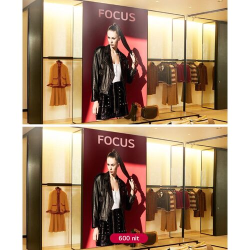 LG Monitor Digital Signage LED LSBE018-GD alta luminosità 600 nits design sottile