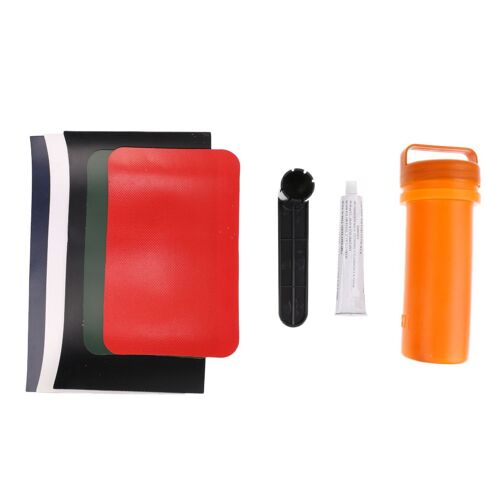 Kit de réparation de Kayak et bateau gonflable en PVC, Valve de Patch en PVC Portable, clé à colle pour la plongée, ski nautique et dérive, 8 pièces/ensemble