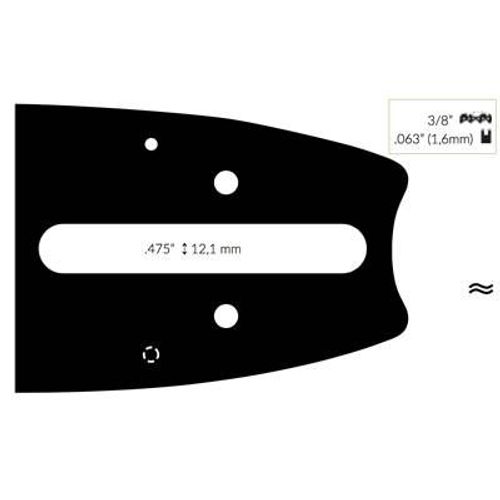 Guide Chaine Tronçonneuse Stihl 50cm 3/8 .063 (1,6mm).