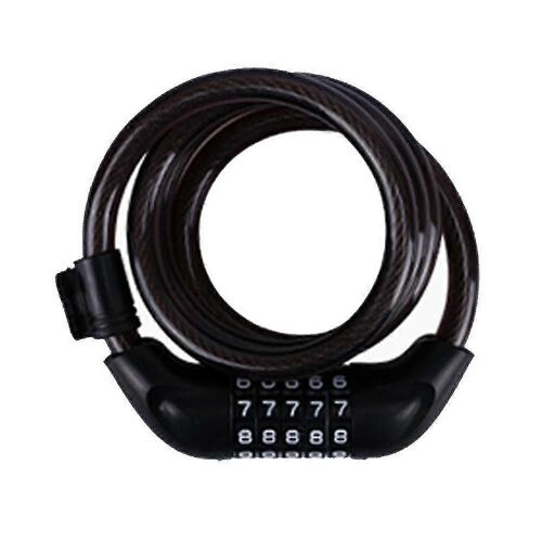 Bike Lock Chain Bicycle Lock, Cycle Lock Accessoires De Vélo Serrures De Vélo Haute Sécurité Codes À 5 Chiffres Combinaison Heavy Duty