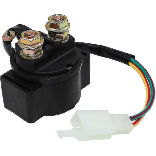 Solénoïde Relais De Démarrage Pour Atv 4 Temps Gy6 Moteur 50/100/125/150/200/250cc Dirt Bike Scooter Go Kart Dne Buggy Quad 4 Roues Pit Bike Cyclomoteur Roketa