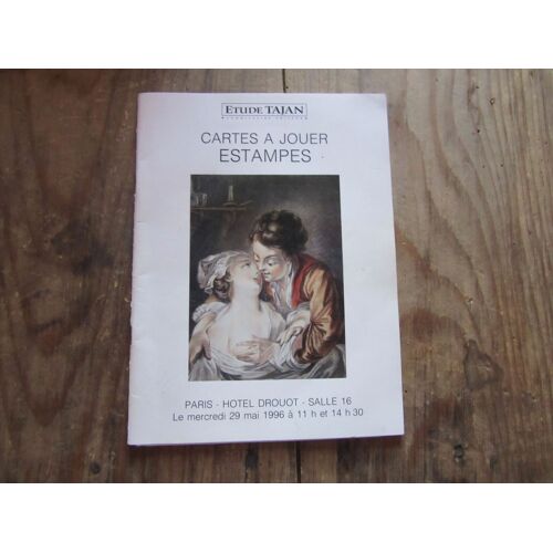 Catalogue Vente Enchere Tajan Drouot 29 Mai 1996 Cartes A Jouer Estampes