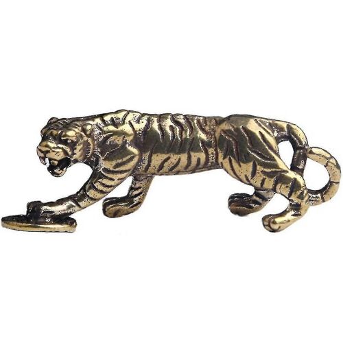 Mini Ornements Tigre Culture Chinoise Ornement Zodiaque Chinois Laiton Tigre Année Du Tigre Décor Wom