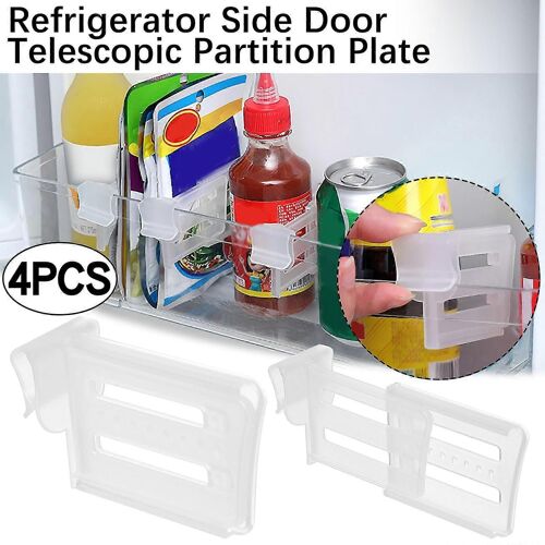 Réfrigérateur Espace Cloison télescopique, réfrigérateur Porte latérale Séparateur rétractable Boîte de rangement à l'intérieur