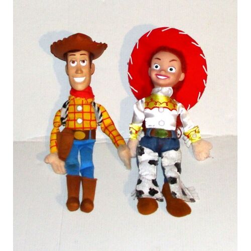 Toy Story Disney Peluche Poupée Woody Et Jessie Visage Rigide Thinkway Toys