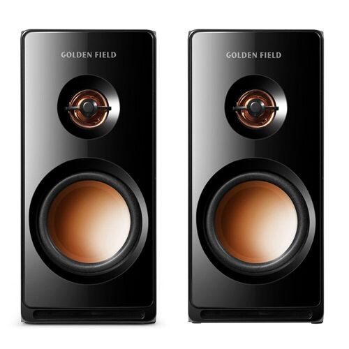 Haut-parleur multimédia de bureau 2.0 Soundtrack USB petit caisson de basses audio en bois réglage du volume 3,5mm compatibilité de l'interface audio, noir