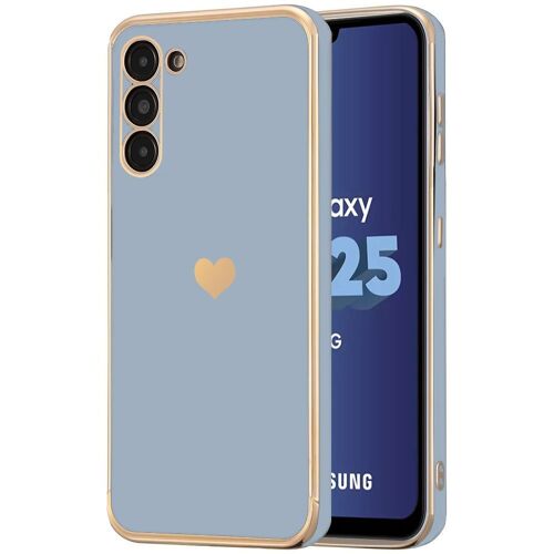 Coque Pour Samsung Galaxy A25 5g - Silicone CUr Protection Antichoc Souple Slim Bleu - E.F.Connection
