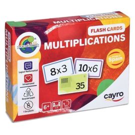 Cayro - Cartes Flash Multiplications - Jeu De Cartes De Multiplication - Tables De Multiplication De 1 - 10 - Apprendre De Maniére L