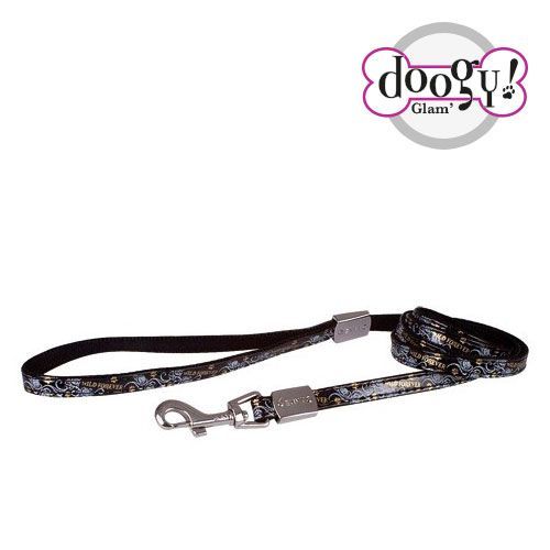 Laisse Simple Envy Forever Noir - T2 : 1,20m X 15mm