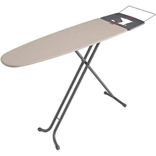 Rayen 6141.01 Table Gamme Premium Planche avec Support pour Fer à Repasser et Porte-cintres,Métal,GrisBeige,120,5 x 41 cm
