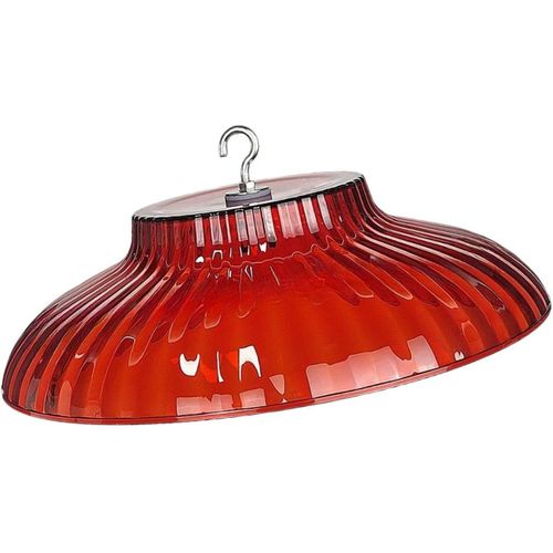 Housse De Protection Pour Mangeoire À Oiseaux, Protection Contre Les Intempéries, Abri Anti-Pluie Pour Mangeoires À Oiseaux, Dôme De Protection Contre La Pluie Pour Jardin Extérieur, Rouge