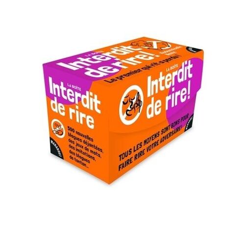 La Boîte Interdit De Rire ! - Le Premier Qui Rit A Perdu !