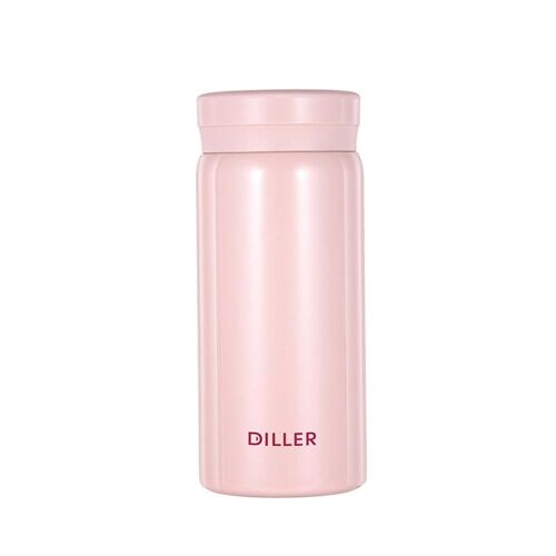 200ml Bouteille D'eau Isolée Sous Vide Métal En Acier Inoxydable Double Mur Isolation Tasse À Double Paroi Flasque Thermos Anti-fuite Réutilisable Sans Bpa - Couleur rose