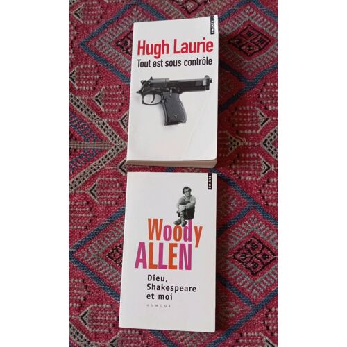 Lot De 2 Bestsellers.Ed.Points: Tout Est Sous Contrôle De Hugh Laurie +Dieu, Shakespeare Et Moi De Woody Allen .Très Bon État