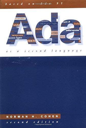 Ada As A Second Language (Mcgraw-Hill Series In Computer Science)