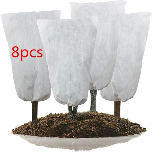 8PCS Protection Contre Le Gel et Le Froid Sac Résistant aux Intempéries, Chaud, Réutilisable (80 * 60cm)80g / m²